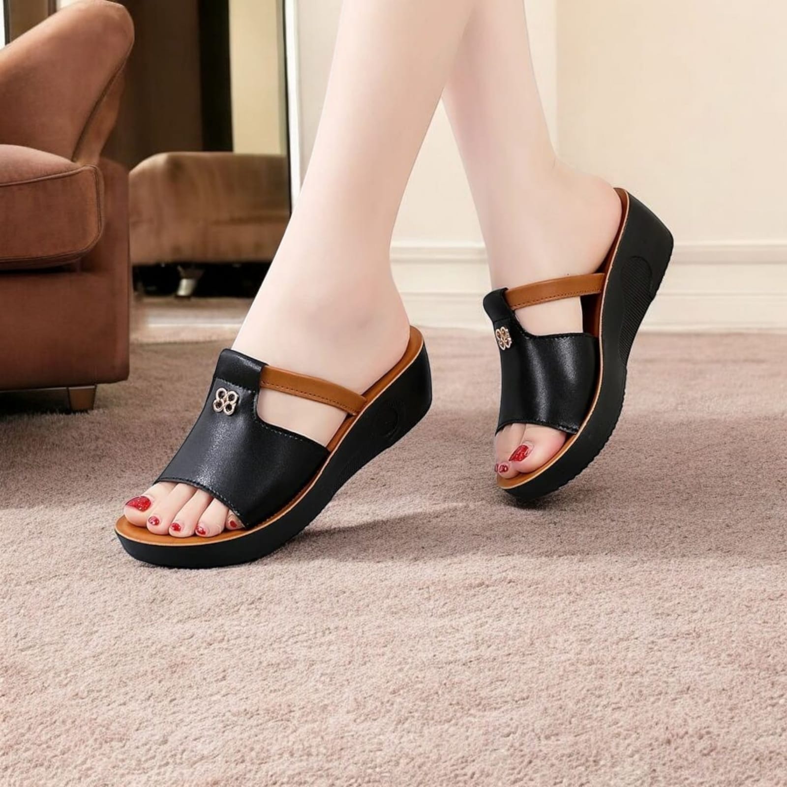 SANDALIA SUECA ORTOPEDICA "HONEY" - COLOR: MIEL, TALLA: 35